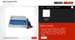 Desktop Screenshot of medicalequipmentindia.net